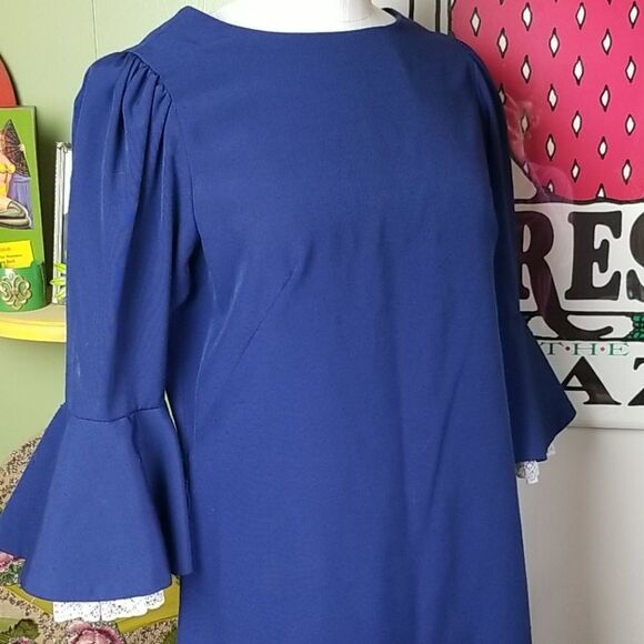 Herman Marcus Dallas Vintage Navy Dress - Picture 2 of 9